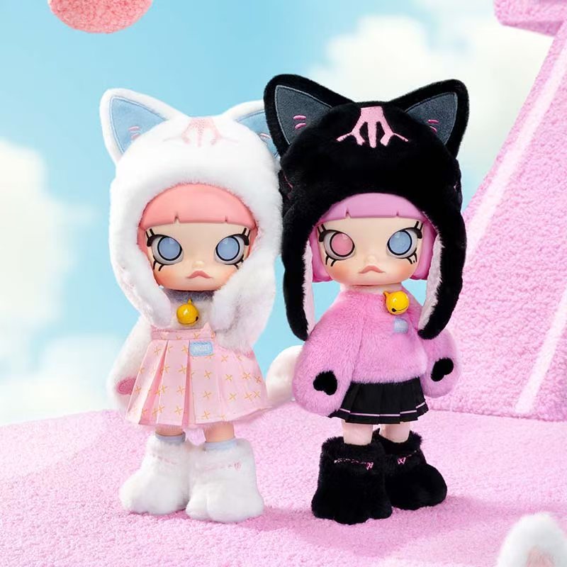 POPMART POPMART MOLLY Peekaboo 1/8 Action Figure Mystery Box Doll ของขวัญน่ารัก
