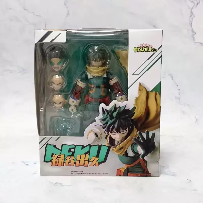 SHF My Hero Academia Deku Izuku Midoriya Articulated ของเล่นรูปการกระทําของเล่น 15 ซม.