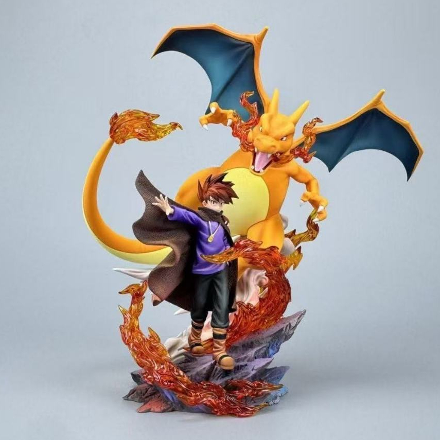 ฟิกเกอร์ Gary Oak pokemon charizard 15ซม