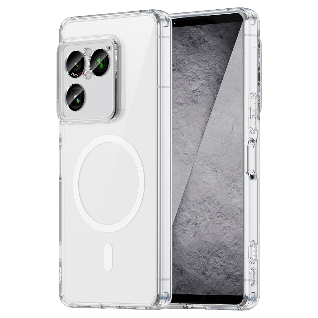 เคสแข็งโปร่งใสแม่เหล็กพร้อมกันชนแบบนุ่มสําหรับ Sony Xperia 1 Vii Vii 10Vii