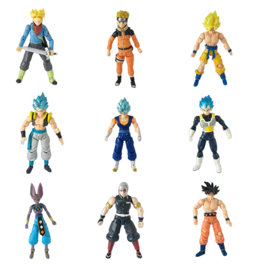 ◇【Bandai】Dragon Ball Doll 17 ซม.ไม่มีอุปกรณ์เสริม Saiyan Fan Super Vegeta/Goku/Trunks Figure+รุ่น Begita หุ่นจำลอง โมเดล dragonball
