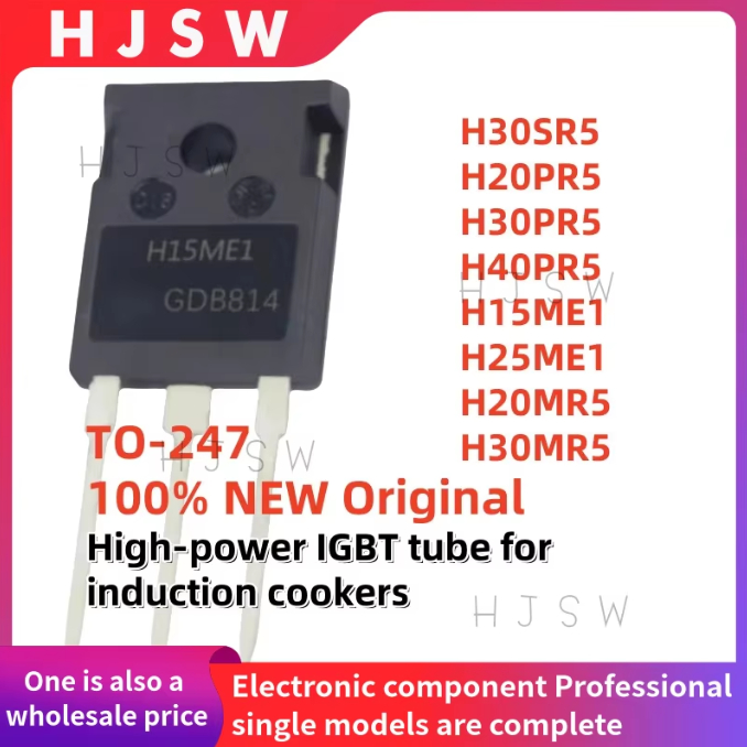 1-5PCS 100% ยี่ห้อใหม่ H15ME1 H20MR5 H20PR5 H25ME1 H30PR5 H30MR5 H30SR5 H40PR5 TO247 IGBT หลอดไฟสําห