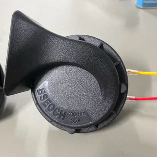 แตร BSEOCH แท้100% แตรหอยโข่ง เสียงรถเบนซ์ 115db รุ่น BS-138-02 สีดำ 12V 24V (1คู่)