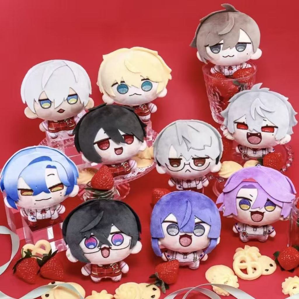 10 ซม.Luxiem ตุ๊กตา Plush Mysta Luca Ike Shoto Vox Shu Yamino ตุ๊กตาของเล่นกระเป๋าตกแต่งจี้สําหรับ V