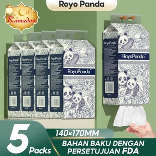 【5 Packs】RoyoPanda Tissue Hanging Tissue Soft Deluxe Tissue Facial Tissue Cheerful Tissue Comfortable Tissues Hanging Tisu 5000 Sheets