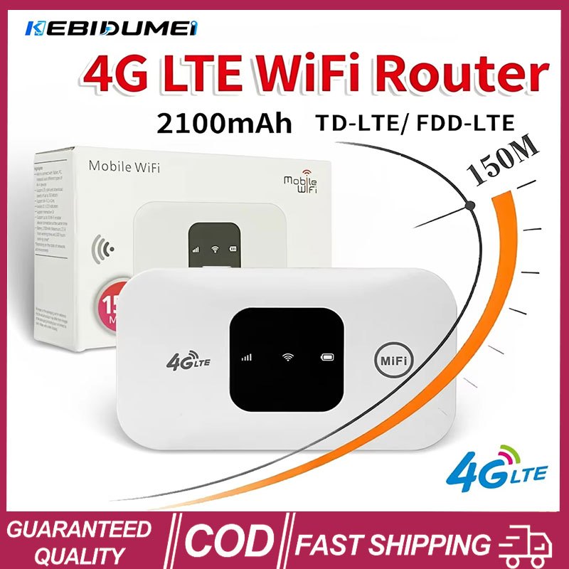 (🔥มาใหม่🔥) 4G LTE Router 150Mbps Wireless Wi-Fi MiFi Modem Mobile Wifi Hotspot พร้อมซิมการ์ดสล็อตสํา