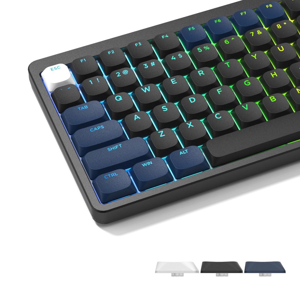 Womier Low Profile 143 คีย์ PBT Shine ผ่าน Keycaps ชุด Custom Keycaps สําหรับ Cherry Gateron MX Swit