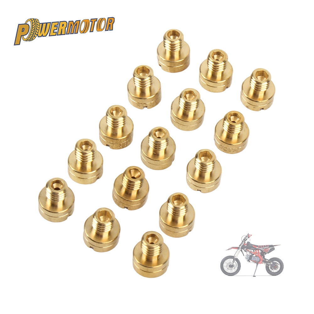 10pcs หลัก Jets ชุดเหมาะสําหรับ Mikuni VM22 VM24 VM26 VM30 คาร์บูเรเตอร์ Dirt Bike สําหรับ 125-200cc