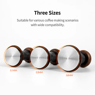MiAir กาแฟ Tamper 51 มม./58 มม.SUS304 สแตนเลสปรับความลึก Ergonomic Handle กาแฟ Temper เครื่องมือกาแฟ