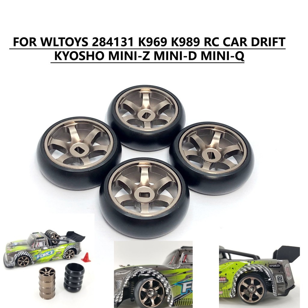 รถ RC WLtoys 1/28 K969 K979 K989 K999 284131 Mini-z Mini-d Mini-q RC รถอัพเกรด 25.5 มม. Drift ยาง, ล