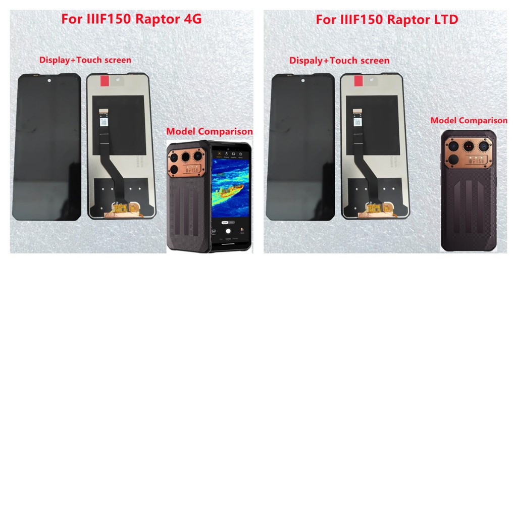 สําหรับ IIIF150 Raptor 4G LCD และหน้าจอสัมผัส Digitizer IIIF150 Raptor LTD จอแสดงผลโมดูลหน้าจออุปกรณ