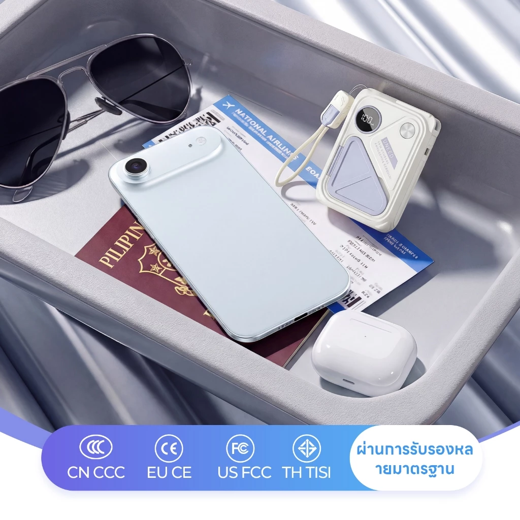 UNEED Powerbank 20000/30000mAh QI2 PD35W Fast Charge Magnetic LED Display thumbnail 9