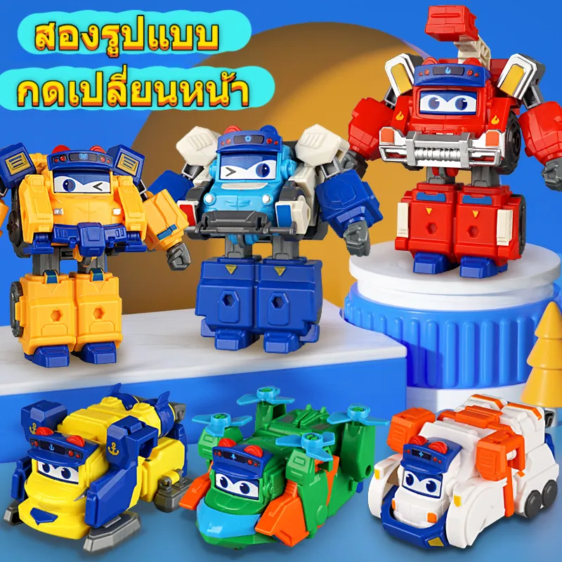 ของแท้วาไรตี้รถโรงเรียนเกอเธ่ของเล่นเปลี่ยนใบหน้าหุ่นยนต์โกธิคคิงคองเด็กชายเด็กของขวัญวันหยุด