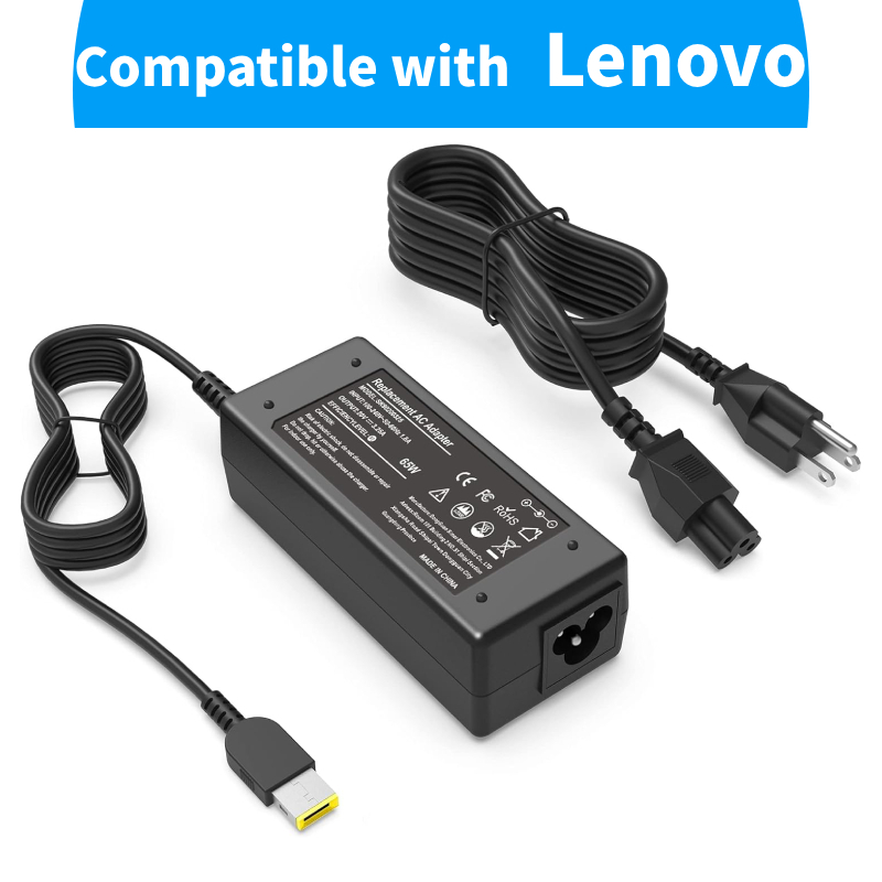 65W แล็ปท็อป Charger ใช้งานร่วมกับ Lenovo Thinkpad Slim Tip T460 T470 T470S T431S T440 T440S T440P T450 T460S E531 E570 E560 L470 L460 L440 X270 X250 X240 G40 สายไฟ