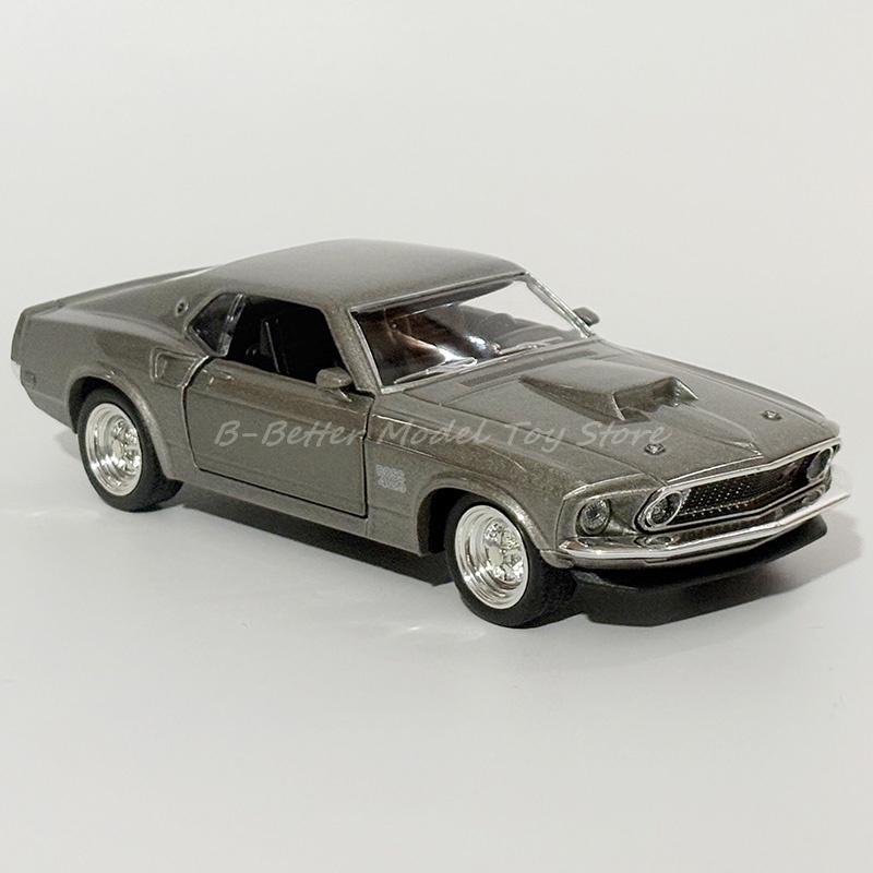 1:36 โมเดลDiecastของเล่นFord Mustang Boss 429 1969 ดึงกลับรถสําหรับของขวัญเด็ก