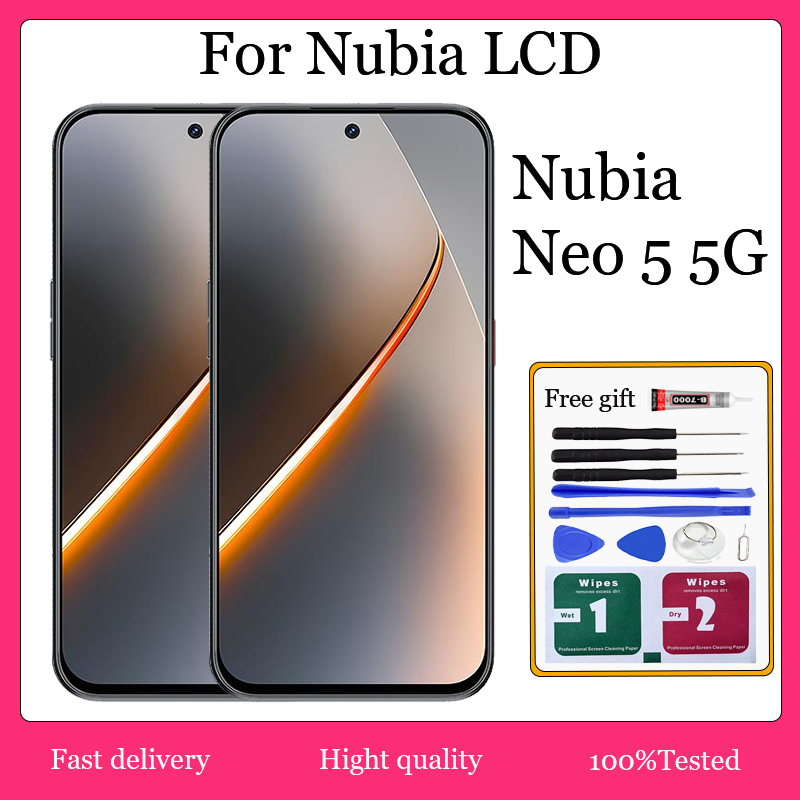 ต้นฉบับสําหรับ Nubia Neo 5 5G จอแสดงผล LCD หน้าจอสัมผัสเปลี่ยน