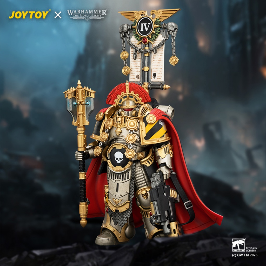 [ในสต็อก] ของเล่น JoyToy Warhammer40,000 The Horus Heresy Iron Warriors Centurion พร้อม Maul และ Combi-melta 5 นิ้ว Action Figure