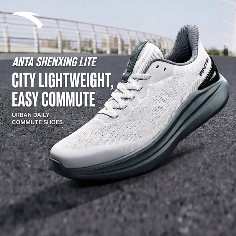 ANTA Ebuffer Lite รองเท้าเทรนนิ่งผู้ชายตาข่ายระบายอากาศน้ําหนักเบารองเท้ากีฬาที่สะดวกสบาย 112627713