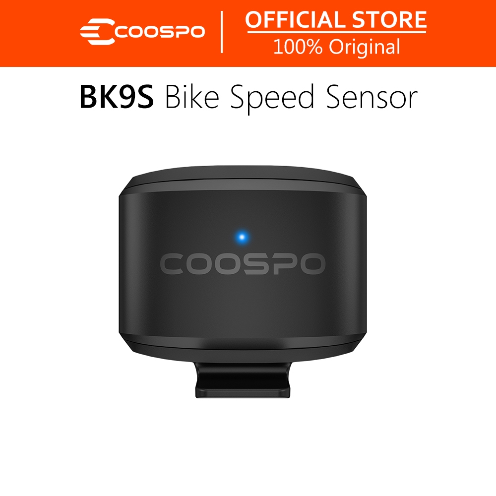 COOSPO ตัวเซ็นเซอร์วัดความเร็วและ cadence สําหรับจักรยาน Bluetooth 5.0/ANT+, ใช้ปั่นได้ทั้งใน/นอกอาคาร, รองรับ Rouvy, Wahoo