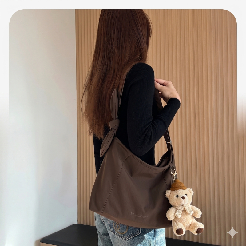 BAGSMART حقيبة كروس نسائية خفيفة تتسع لآيباد — صورة 7