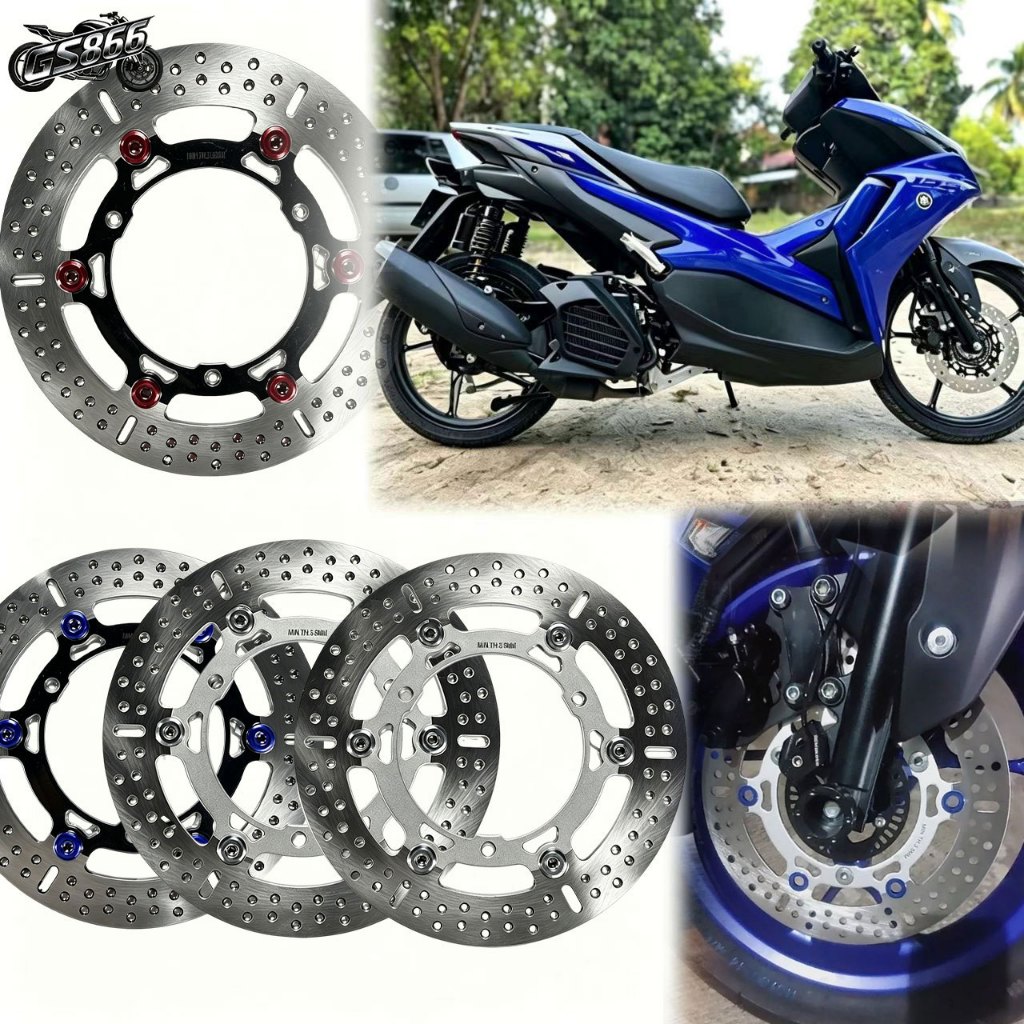 ของแท้ 100% NMAX V1 V2 V3/AEROX V1 V2 V3 ดิสก์เบรกแท้จากโรงงานจัดส่งรวดเร็ว.
