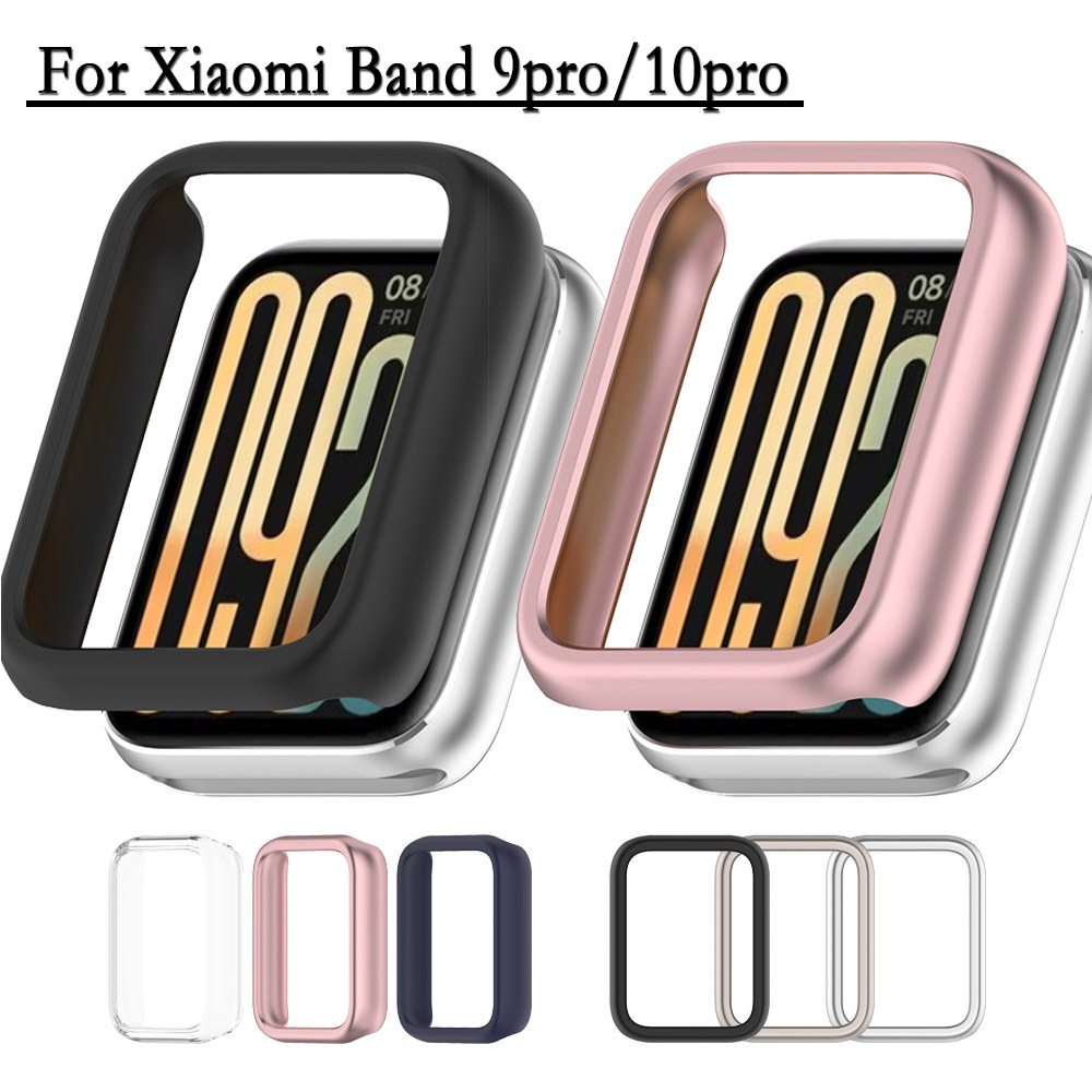 สําหรับ Xiaomi Band 9pro/10pro กรณี Hollow PC Hard ป้องกันกรณีเชลล์ป้องกันนาฬิกาตกแต่งสําหรับ Xiaomi Band 9pro