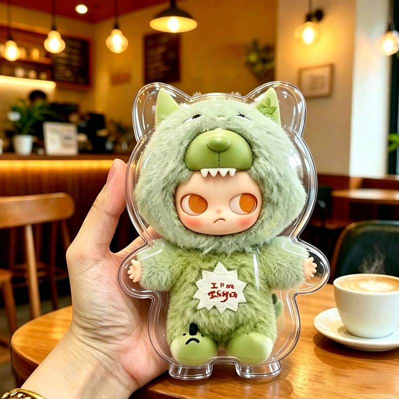 ZSIGA Im Zsiga เคสป้องกัน, สําหรับ ZSIGA Im Wild Free Plush Doll Series ฝาครอบกันฝุ่นแบบแข็งใส