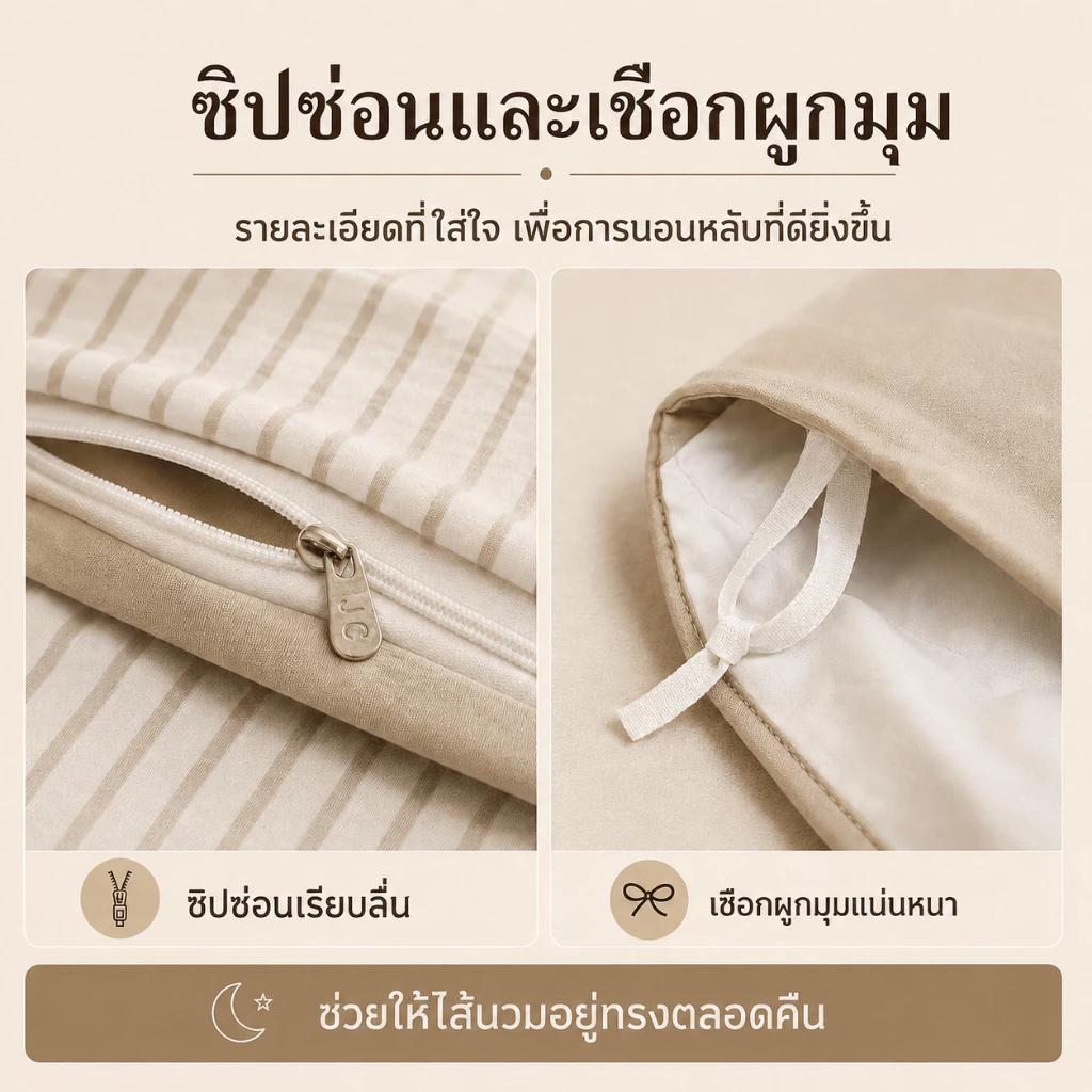 ชุดผ้าปูที่นอน 4 ใน 1 ผ้าฝ้าย 3 ฟุต 3.5 ฟุต 5 ฟุต 6 ฟุต thumbnail 10