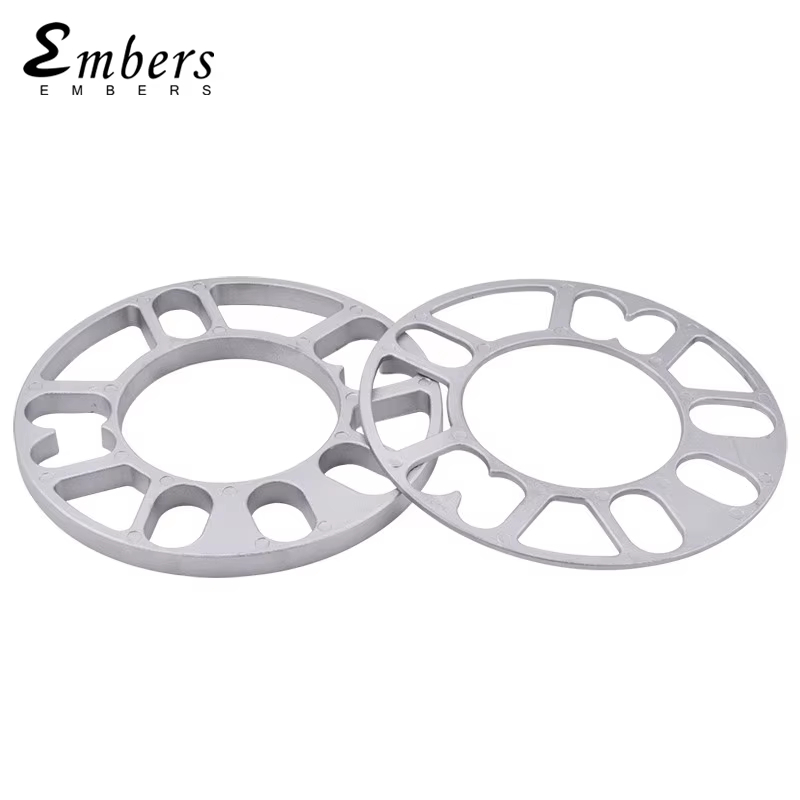 Embers 4PCS อลูมิเนียม Universal ล้อ Spacers 3 มม.5 มม.6 มม.8 มม.10 มม.ปะเก็นยาง Hub อะแดปเตอร์สําหร