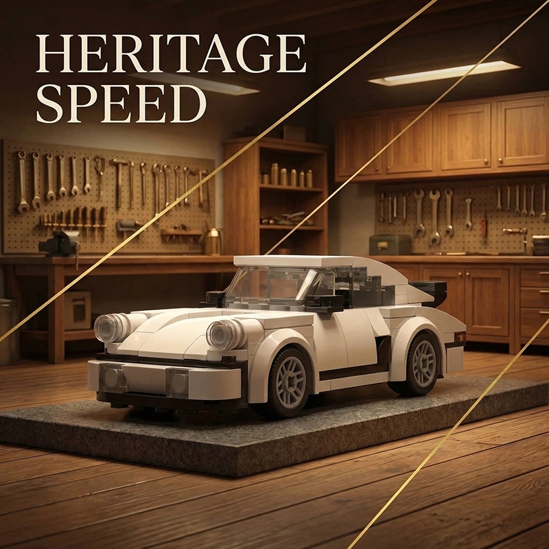 🚙💨🔥🎁【COD】196 ชิ้น ตัวต่อเลโก้ ปอร์เช่ 911 เลโก้รถ  ของเล่นดีไอวาย 6 ปีของเล่นเด็กผู้ชาย ฝึกสมาธิและความอดทน ประกอบง่าย ตัวต่อ 【10125】