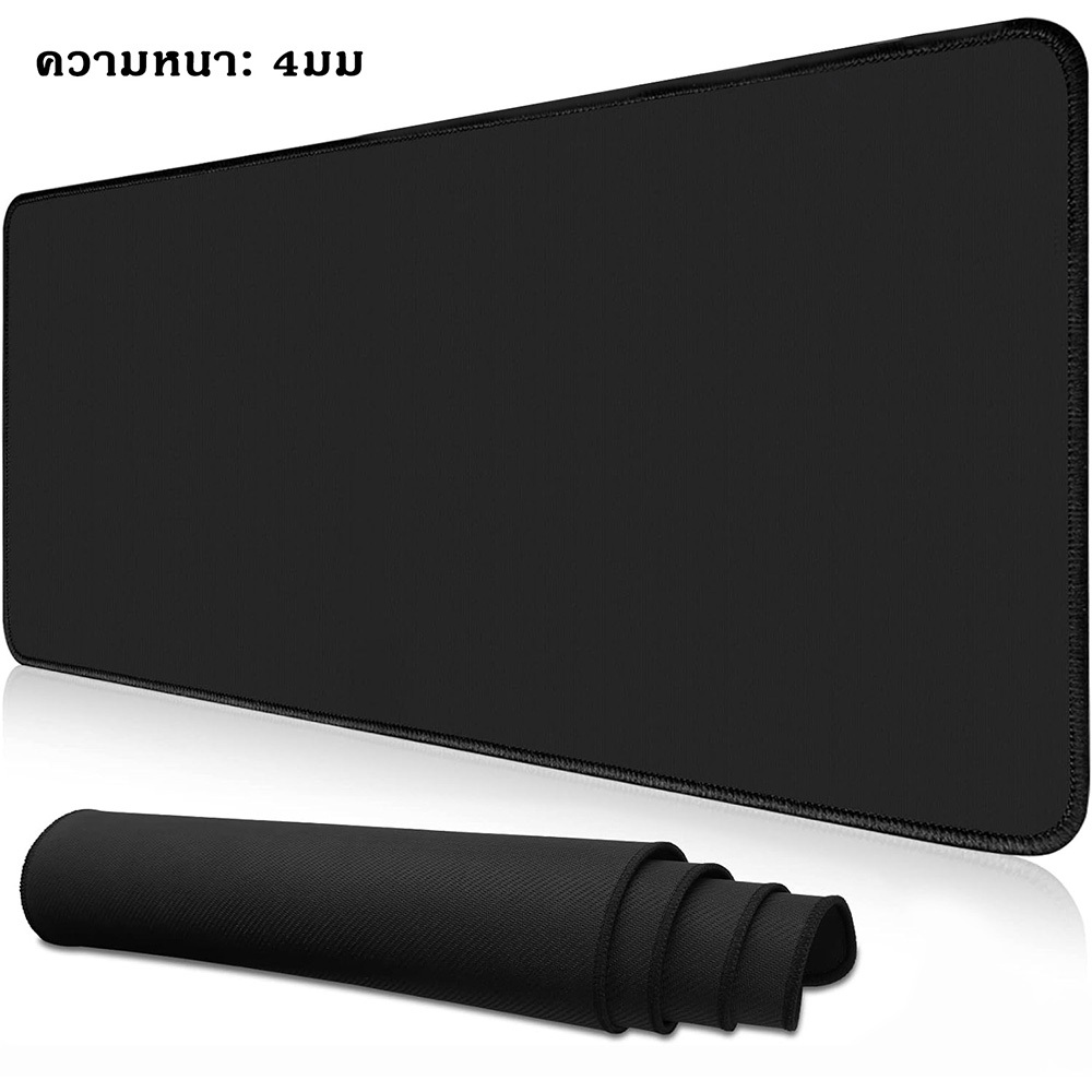 แผ่นรองเมาส์เล่นเกม หนา 4 มม. 80x30 / 90x40 / 100x40 / 100x50 / 120x50 / 120x60 / 140x60cm กันหลุด สําหรับบ้าน ออฟฟิศ