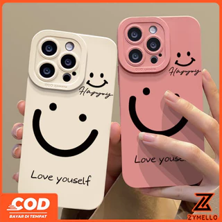 สําหรับ OPPO Reno 16F Reno15 F Reno14F Reno14 Pro Reno 13F Reno12 F Reno 11F Reno10 Reno8Z Reno7Z Reno8T Reno5 Reno4 Reno6z ง่ายและมีสไตล์หน้ายิ้มภาษาอังกฤษกันกระแทก TP