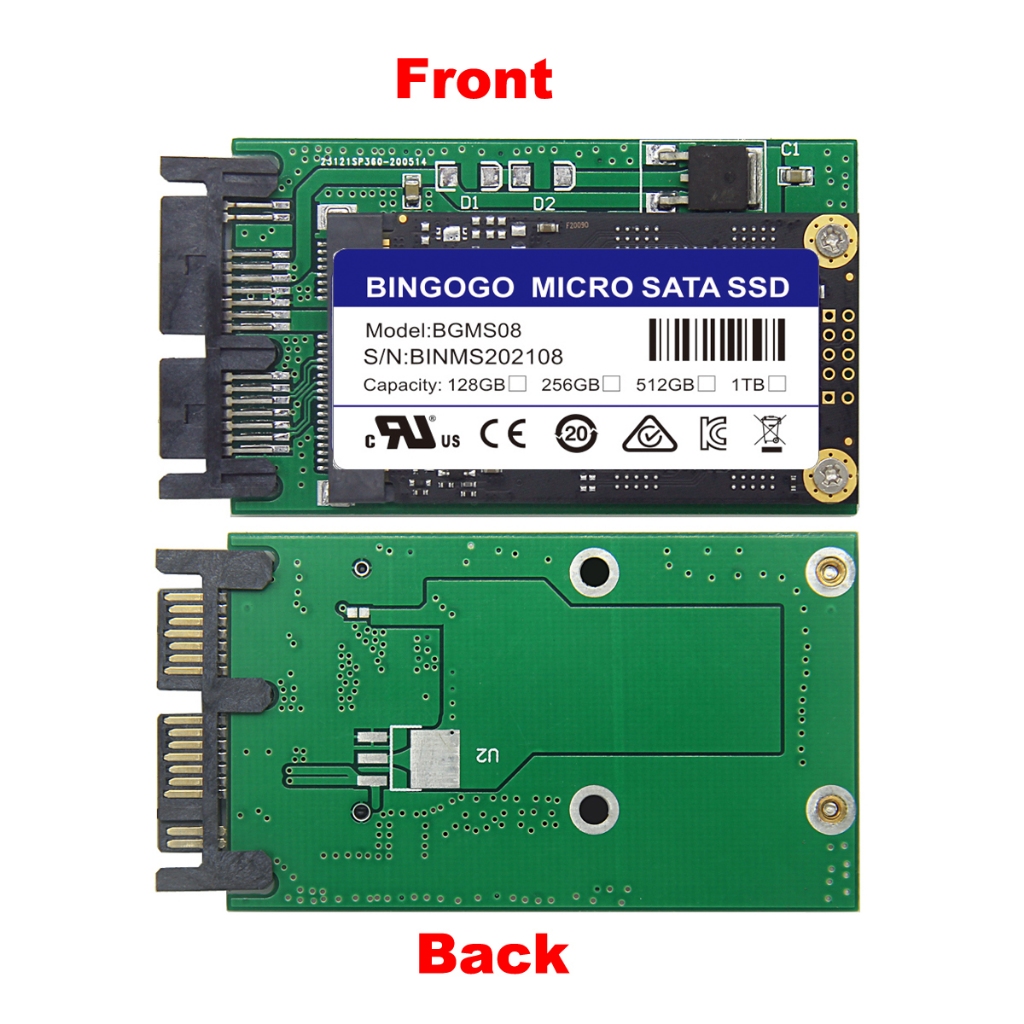 ใหม่ 1.8 128GB 256GB 512GB 1TB MICRO SATA SSD REPLACE MK1229GSG MK1233GSG MK1629GSG MK1633GSG MK2529