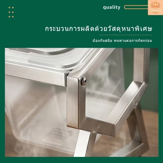 🔥ส่งจากกรุงเทพท้องถิ่น🚚ถาดใส่ท๊อปปิ้ง ถาดพลาสติก ถาดใส่ไข่มุก ใส่ขนม GN 1/6 1/9 ชั้นเก็บของ มีขาตั้งยืดหดได้ 36-66 ซม แถมช้อนฟรี