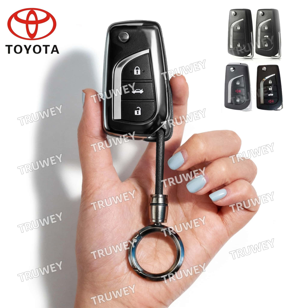 สําหรับ Toyota Camry Corolla RAV4 Hilux Fortuner Yaris Innova Keyless Remote Toyota Key Cover Toyota พวงกุญแจผู้ถือรถอุปกรณ์เสริม