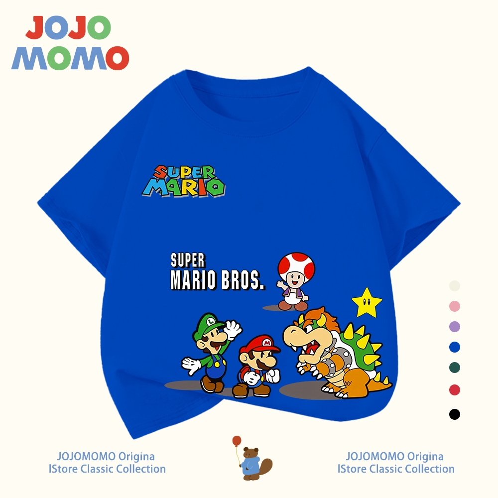 【ส่งในวันเดียวกัน】เสื้อยืดเด็ก ลายมาริโอ (Mario) รูปที่ 5