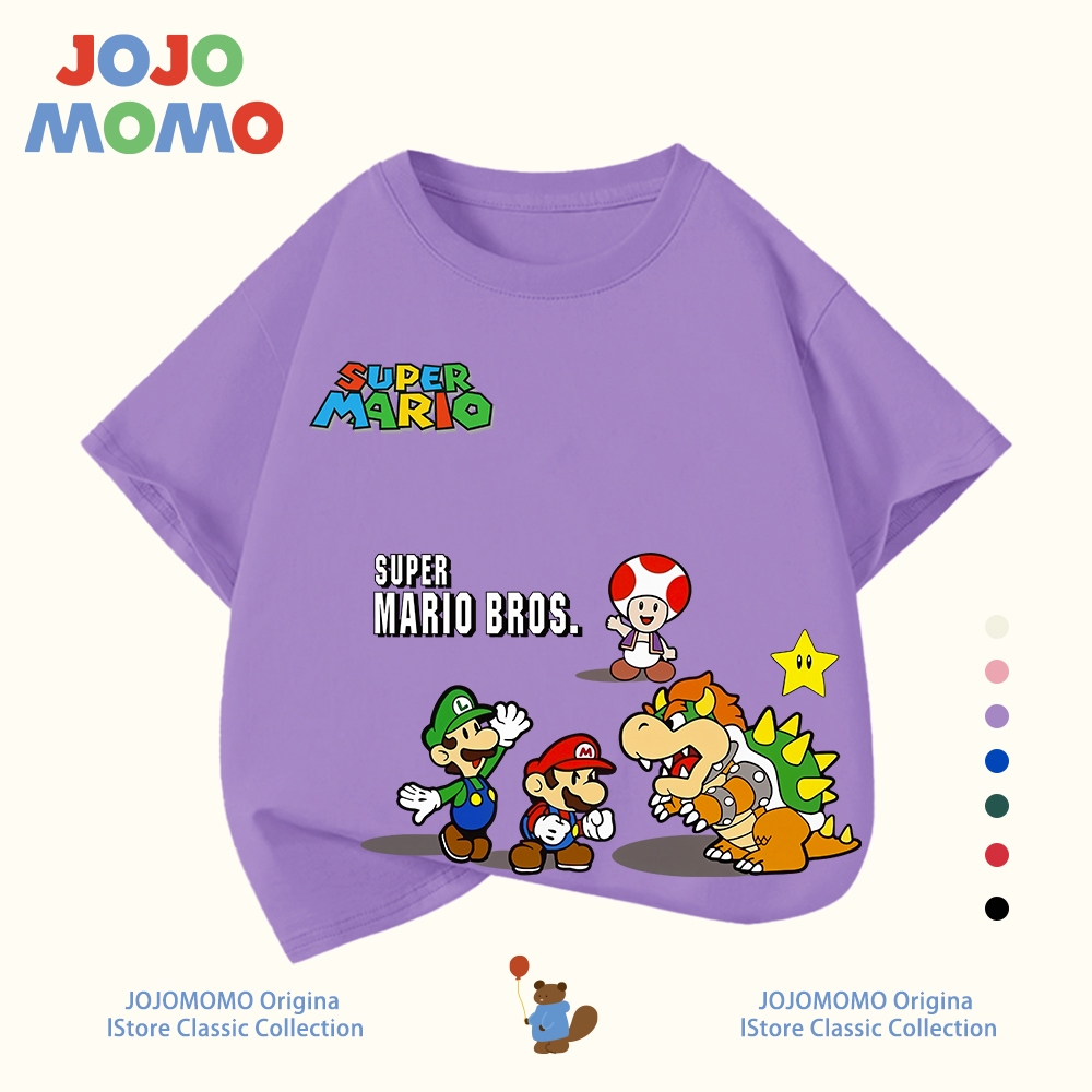 【ส่งในวันเดียวกัน】เสื้อยืดเด็ก ลายมาริโอ (Mario) รูปที่ 7