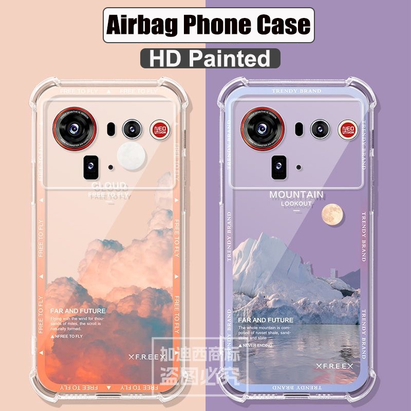 สําหรับ Nubia Z80 Ultra กรณี NX741J 5G Clear ถุงลมนิรภัยซิลิโคน TPU กันกระแทกปกหลังสําหรับ Nubia Z 8