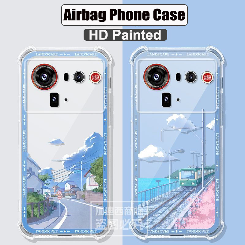 สําหรับ Nubia Z80 Ultra กรณี NX741J 5G Clear ถุงลมนิรภัยซิลิโคน TPU กันกระแทกปกหลังสําหรับ Nubia Z 8