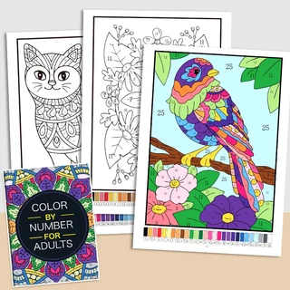 ภาพวาดระบายสีดิจิตอลสมุดระบายสีสัตว์ดอกไม้นกภูมิทัศน์ภาพวาดบีบอัดบีบอัดมือวาดกราฟฟิตีหนังสือภาพ