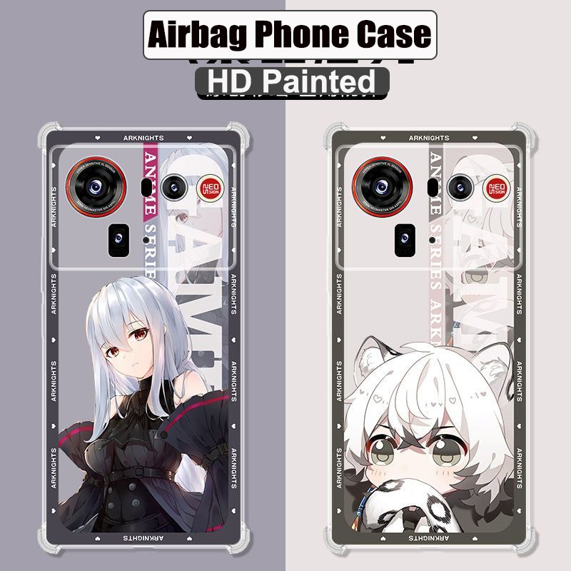 สําหรับ Nubia Z80 Ultra เสริมมุม Soft TPU กันกระแทกถุงลมนิรภัยสําหรับ Nubia NX741J HD ทาสีสําหรับ Nu