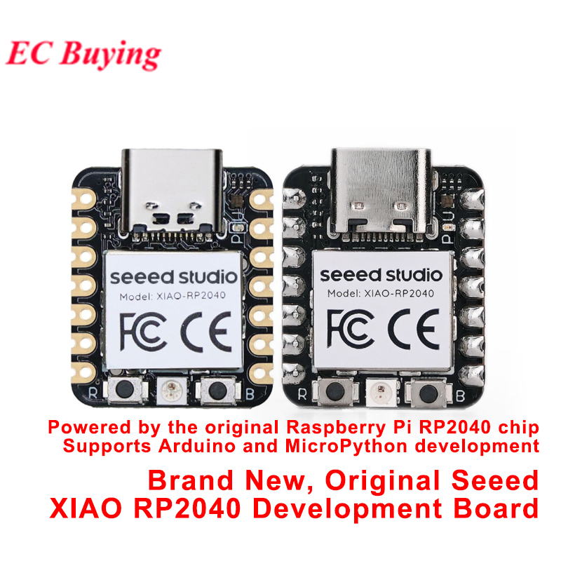 2 ชิ้น/1 ชิ้นดูสตูดิโอ XIAO RP2040 Mini Development Board Dual Core Cortex M0 + 133MHz Soldered Unsoldered Header