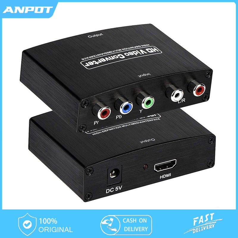 Ypbpr to HDMI Component to HDMI-Compatible HD Converter Ypbpr+L/Raudio to HDMI-Compatible Converter Suitable for Xbox/PS5