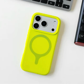 Dopamine/Liquid silicone soft case/Yellow เคส เข้ากันได้สําหรับ iPhone 17 16 pro max Case เป็นมิตรกับผิวด้วยปุ่มกล้อง AI หรูหรากันกระแทกฝาหลัง