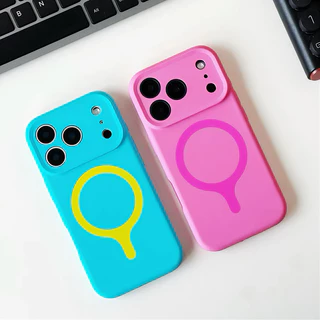 Dopamine/Liquid silicone soft case/Yellow เคส เข้ากันได้สําหรับ iPhone 17 16 pro max Case เป็นมิตรกับผิวด้วยปุ่มกล้อง AI หรูหรากันกระแทกฝาหลัง