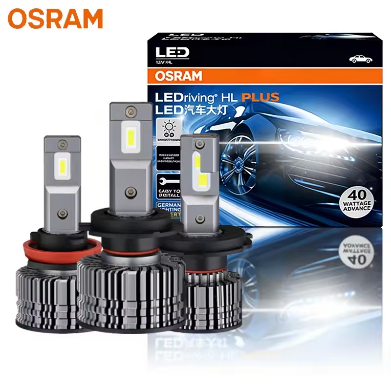 OSRAM LED 12/24V H7 H11 H4 HB3 HB4 H8 H16 9005 9006 CF2.0 Plus ไฟหน้ารถ 80W Bright 6000K สีขาว Upgar