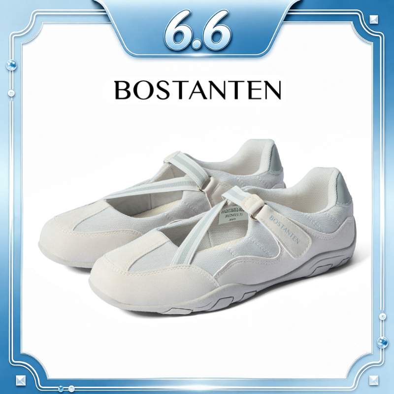 【สินค้าพร้อมส่งจากไทย】BOSTANTEN LINA รองเท้าแมรี่เจนสปอร์ต ตาข่ายระบายอากาศ น้ำหนักเบา ใส่สบาย เหมาะสำหรับทุกวัน