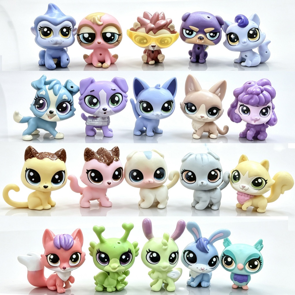 1 PC 2 ซม.Littlest สัตว์เลี้ยง Shop LPS สุนัขแมวนกปลาขนาดเล็กสัตว์หายากของสะสมสัตว์เลี้ยงน่ารักอะนิเมะ Action Figures ของเล่นสําหรับแฟนของขวัญ