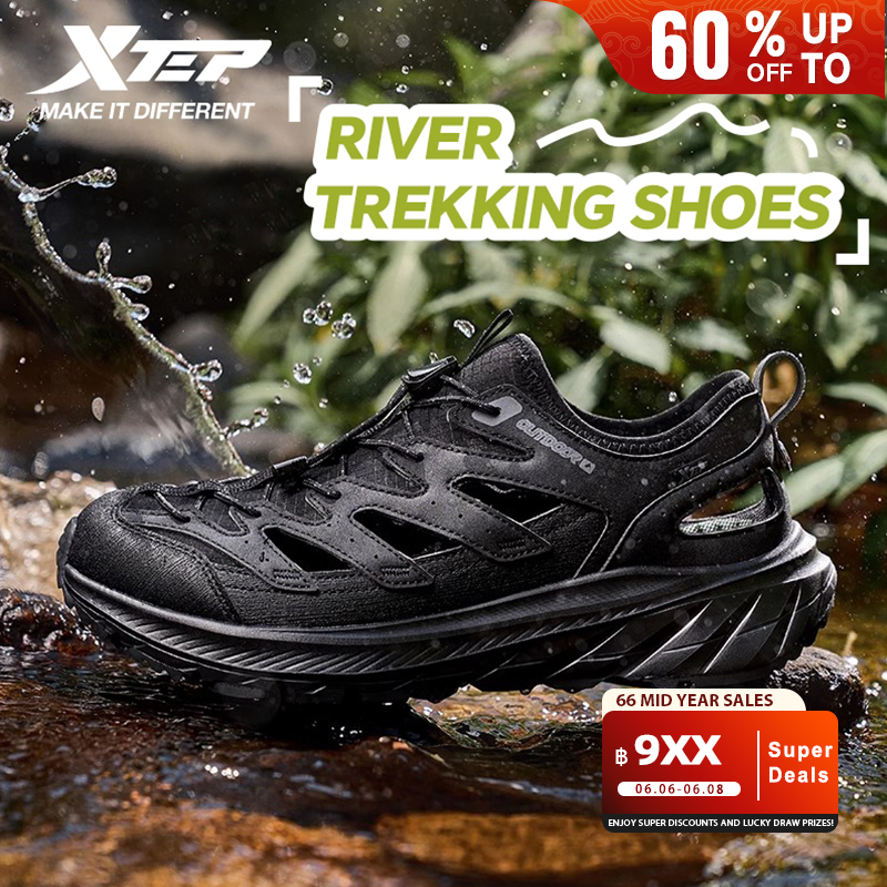 【xtep】River trekking shoes | รองเท้าผู้ชายรองเท้าแตะฤดูร้อนกลางแจ้งกีฬารองเท้าชายหาด