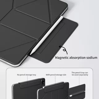 เคสแม่เหล็ก Folio อัจฉริยะพร้อมขาตั้งหลายมุมสําหรับ iPad Pro Air 11 Air5 Air4 และ iPad A16 11th 10th Generation